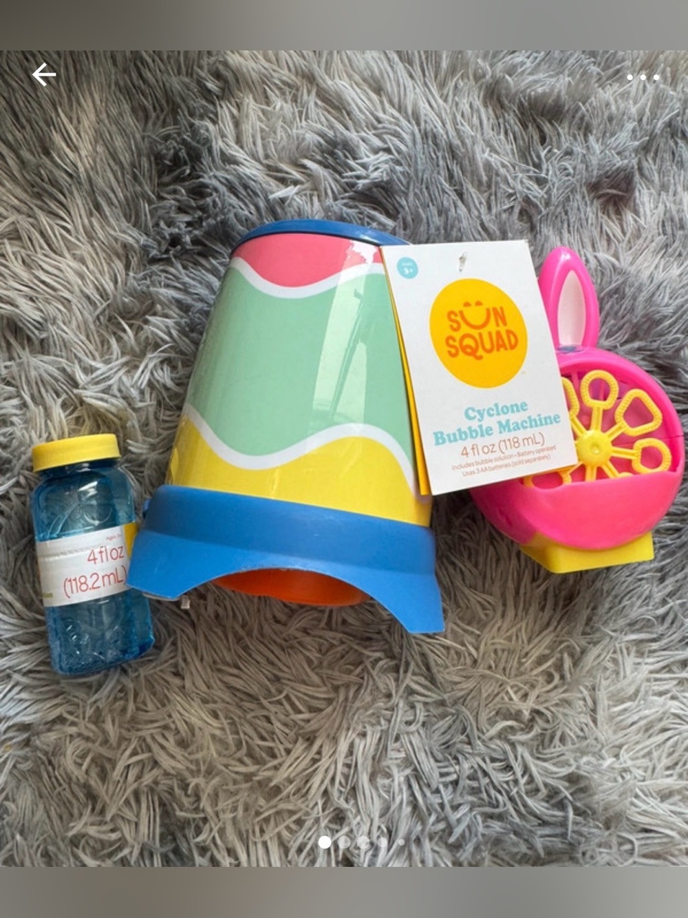 Sun Squad Cyclone Bubble Machines- 2 Colorful Kids Bubble Maker